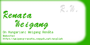 renata weigang business card