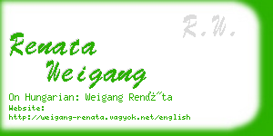 renata weigang business card